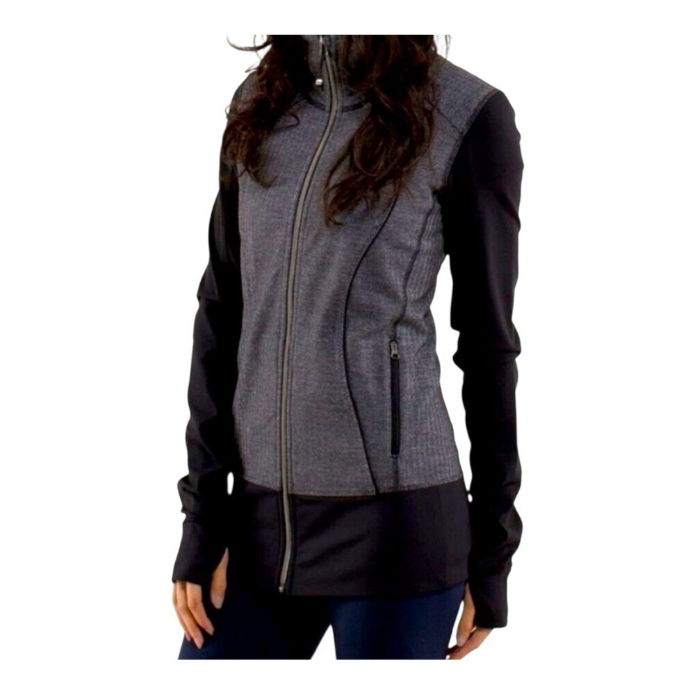 Lululemon Athletica Black and Gray Utility Jacket